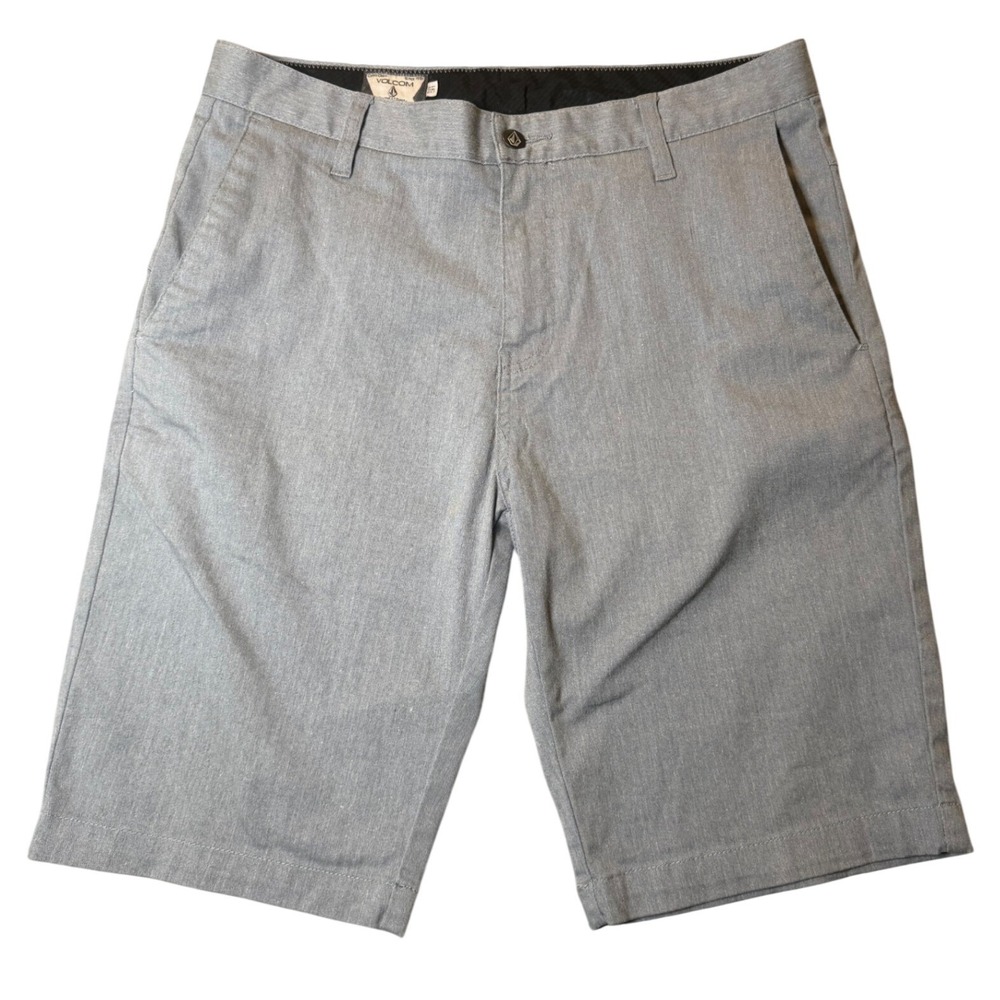 Volcom Frickin Modern Stretch Chino Shorts Mens 31 Heather Grey Skate